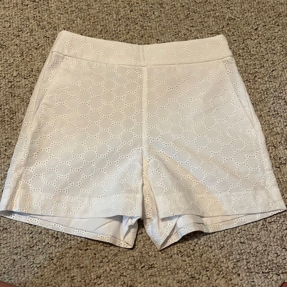 NWT J. Crew White Eyelet Shorts